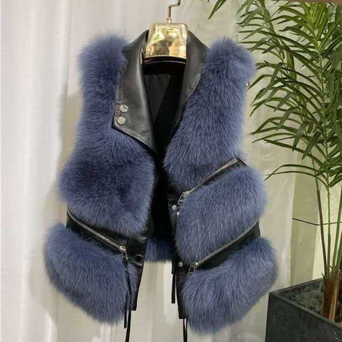 Women's Leather Vest Jacket Winter New Korean Version - ROUTINE FASHION